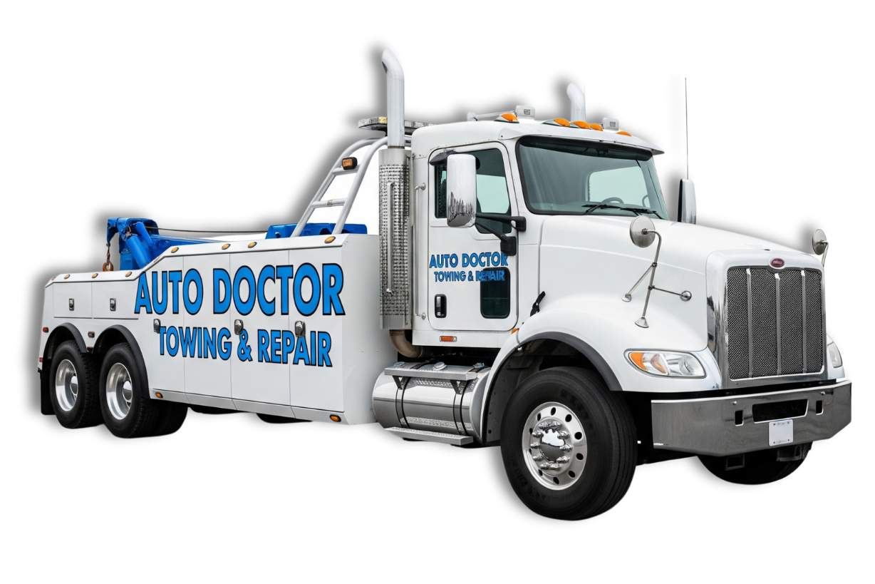 Auto Doctor Towing & Repair Heavy Tow Truck Graphic